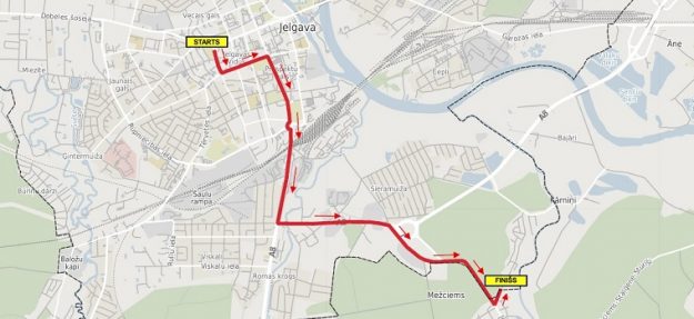 Satiksmes organizācijas shēma velobrauciena "Vasarsvētki" norises laikā