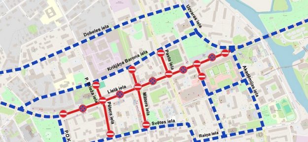 Satiksmes organizācija Stafetes skrējiena laikā